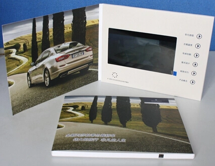 2023 Newest Fashion Design 7inch LCD Screen Video Greeting Card