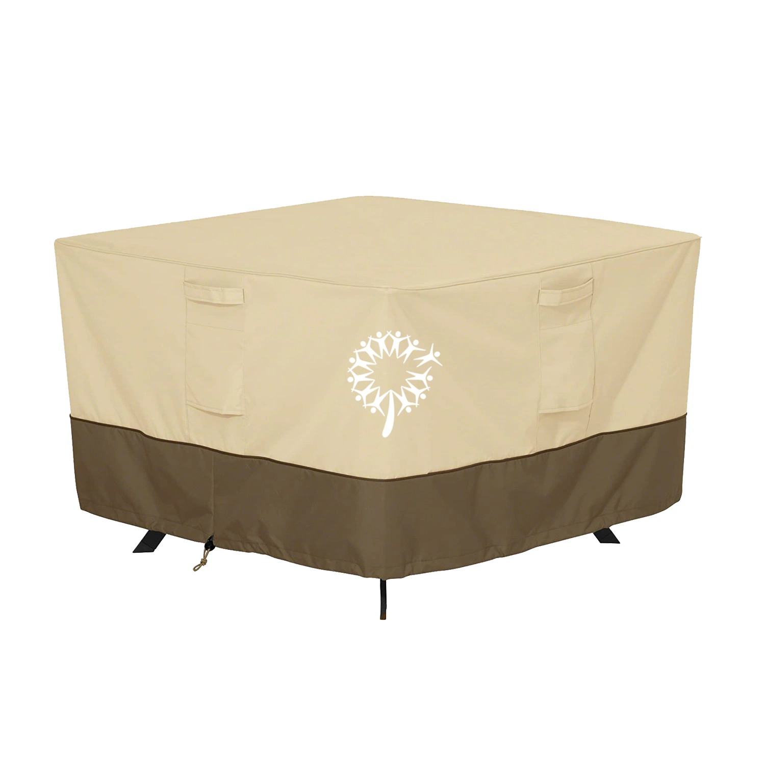 Dandelion Wholesale Custom Waterproof UV Resistant Patio Coffee Table Cover