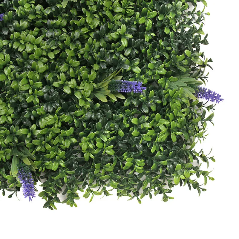 Garden Supplies Faux Plant Plastic Grass Green Foliage Panel Artificial Boxwood Hedge Wall for Outdoor Decor