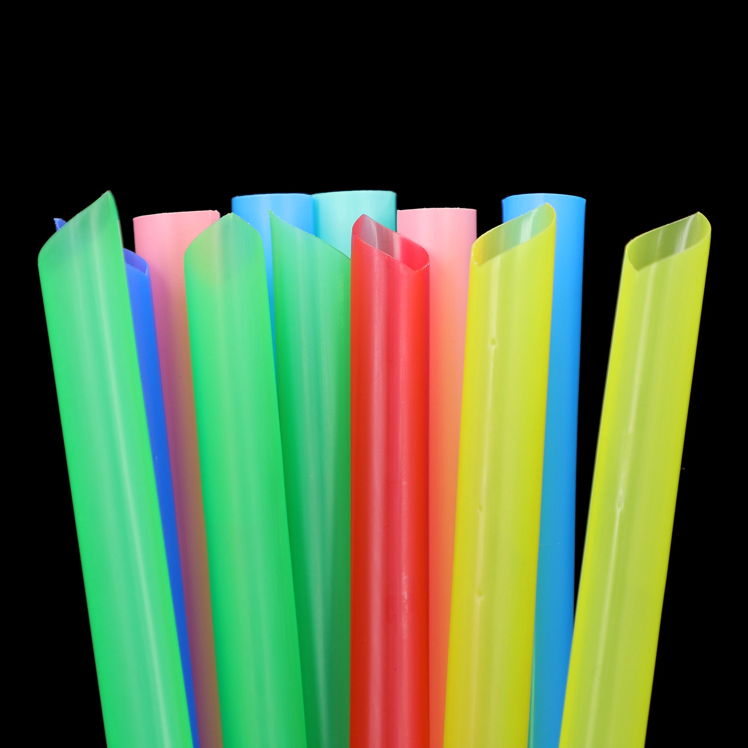 Лучшая компостабильность биоразлагаемый PLA Jumbo Bubble Tea Straw Straw 210*12 мм