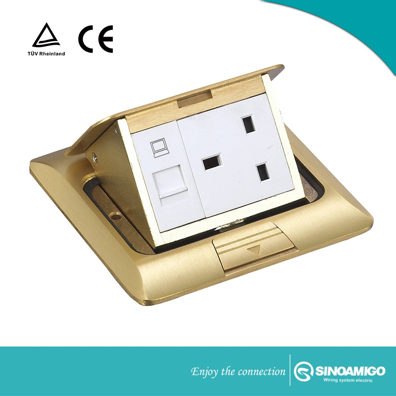 Brass/Aluminum Floor Socket Ce Certification (SPU-16)