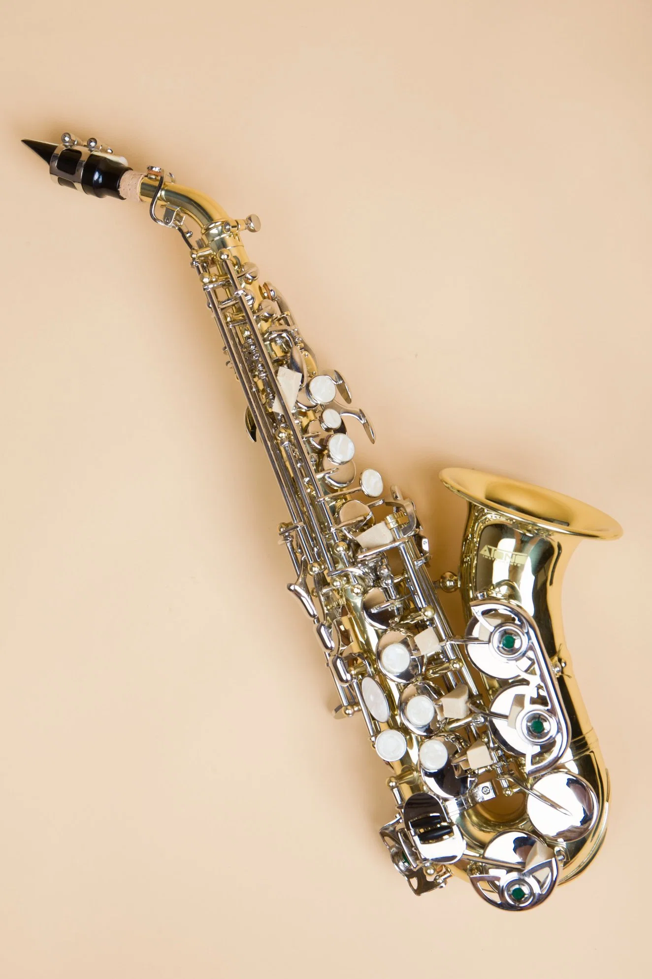 Flower Curved Soprano Saxophone (ASS3506GN)