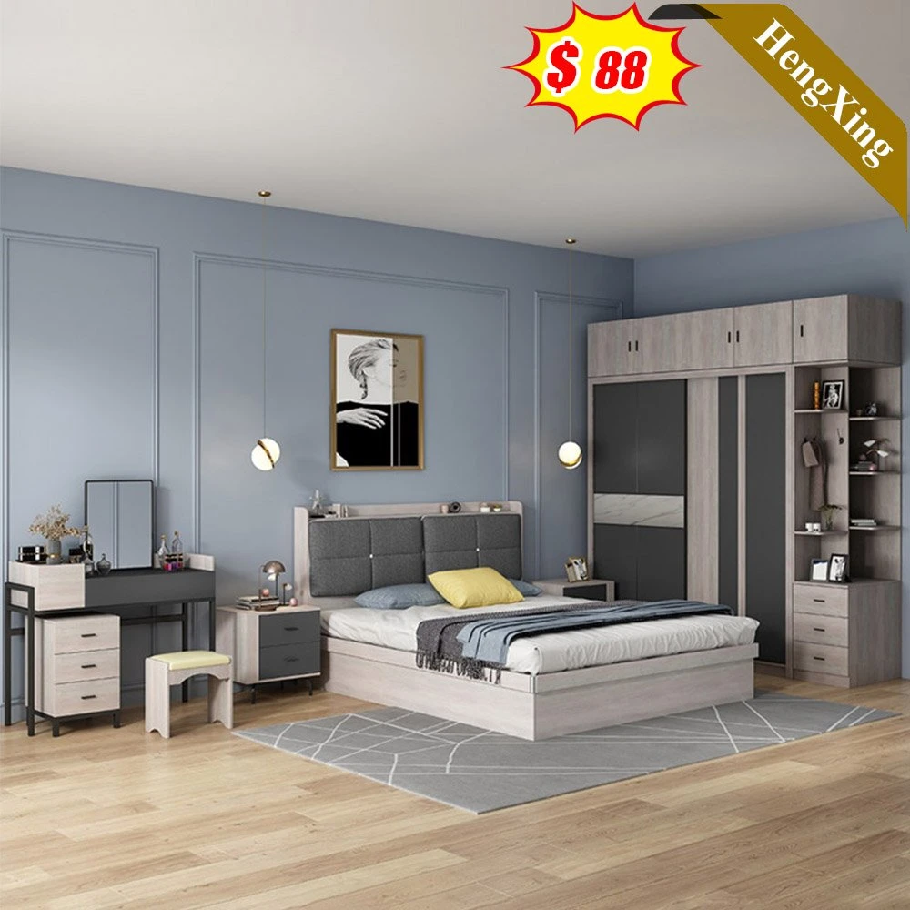 Modern Wooden Mattress Wall Murphy Capsule Synthetic Leather Bedroom Double Queen Single King Size Bed