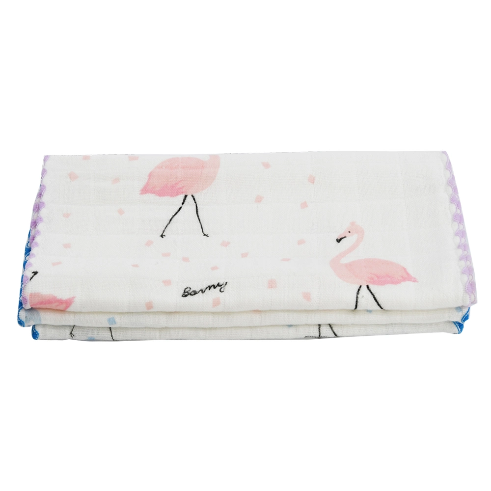 Cartoon Print Double Layer Baby Gauze Bath Towel Cartoon for Newborn Infant