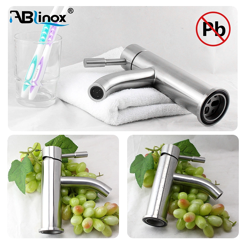 Ablinox High quality/High cost performance Water Tap Stainless Steel Washroom Mixer Basin Faucet