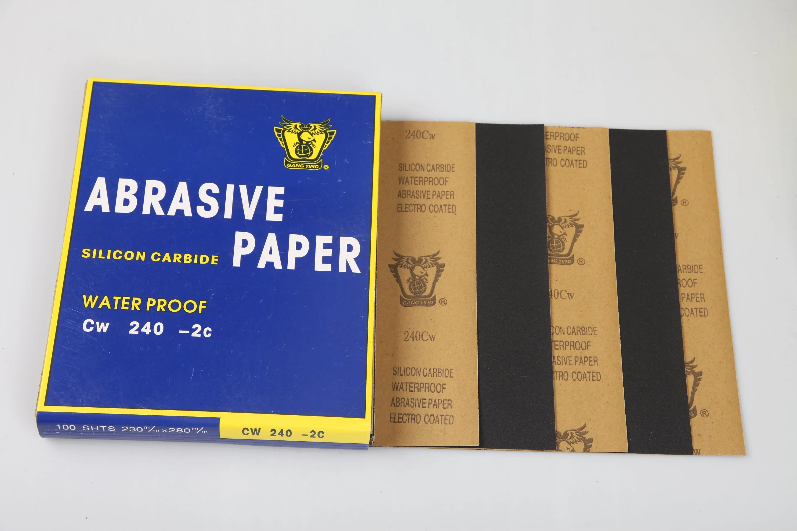 230*280mm Waterproof Silicon Carbide Abrasive Paper Sheet-P60 to 3000