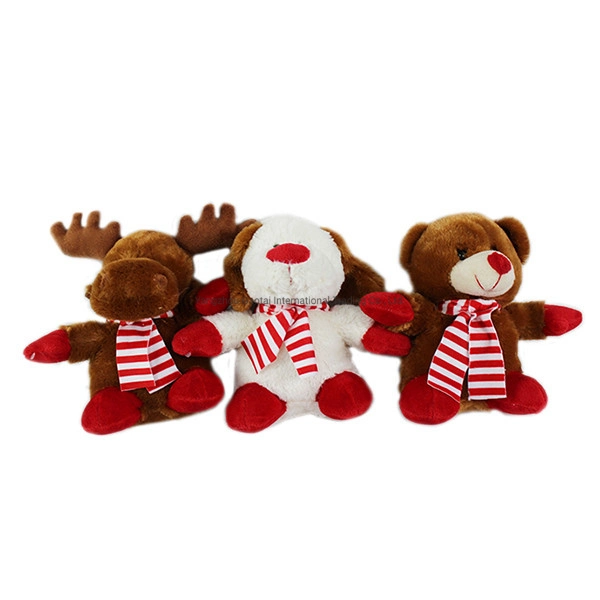 Schöne Gefüllte Tiere Customized Design Weihnachten Teddy Bär Weich Plüsch Spielzeug