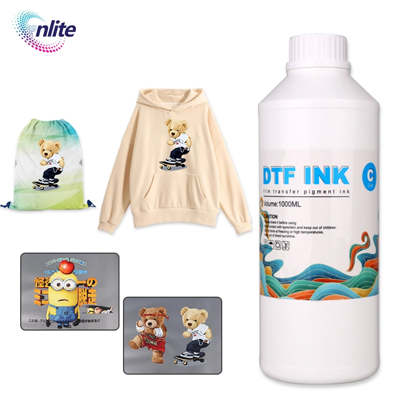 Green Color Printer Bottles F Color Dtf Inks 1 Litre Tinta Premium Unic Circulation Pump Dual Printhead Dtf Inks 1 Litre