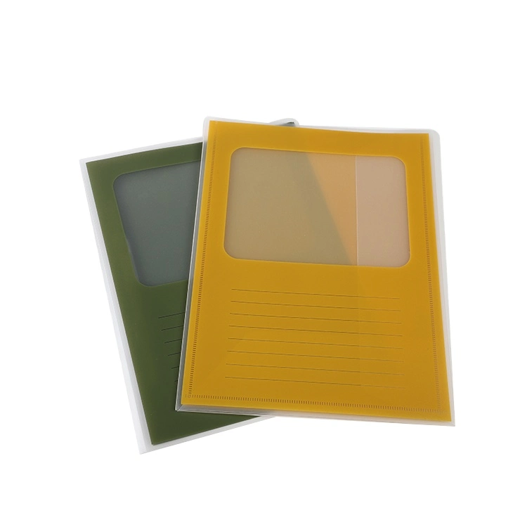 OEM PP Plastic File Storage A4 Clear L Shape A4 PP File Folder