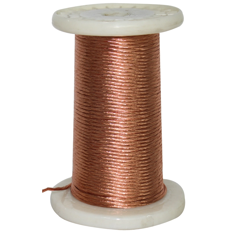 0,6 0,7mm esmaltada de cobre do fio litz Enrolamento do Motor do conector , fio