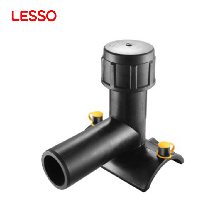 China Lesso PE100 Electro Fittings Factory for HDPE Water Supply Pipe E/F 90&deg; Equal Tee