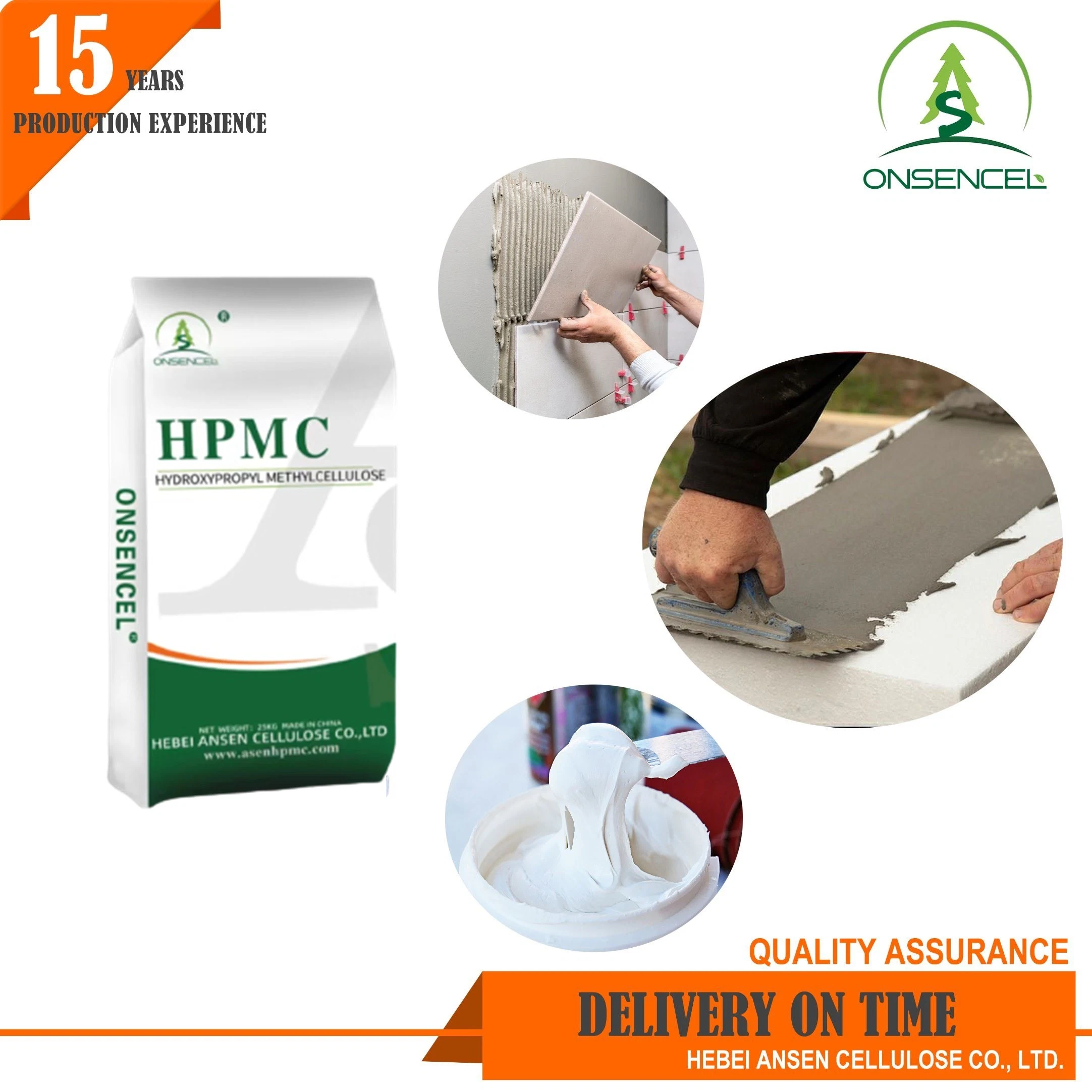 Hydroxypropyl Methylcellulose HPMC Wall Putty Tile Adhesive Cellulose Ether Price Thickener