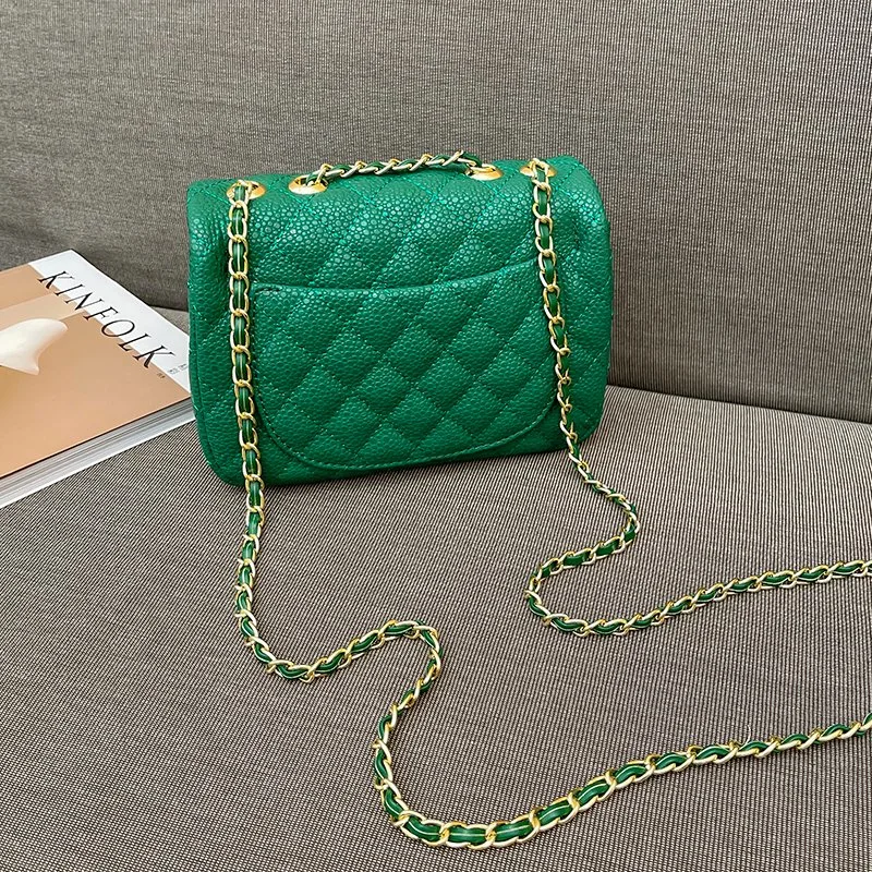 Hersteller Großhandel/Lieferant Green Stone Muster Schultertasche für Frauen