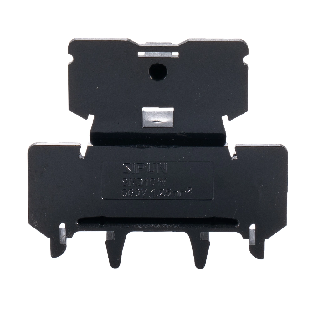 DIN Rail Double Level Terminal Block for Ring Connector AWG22-16