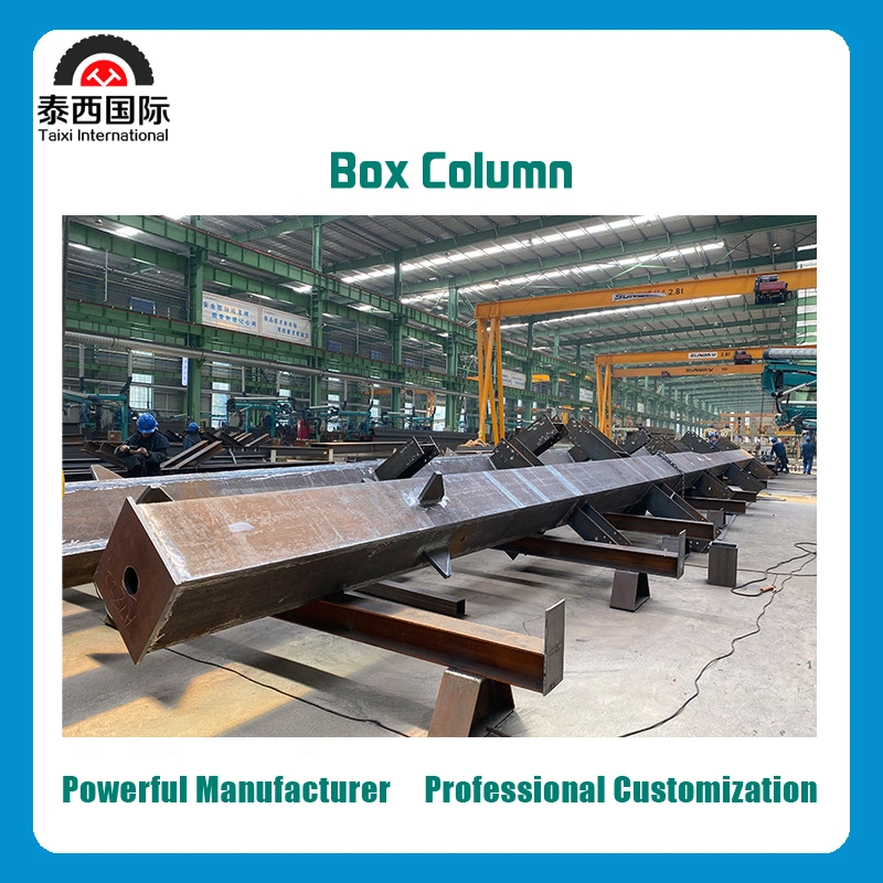 Steel Structure Beams Welding Fabrication Steel Truss Lattice Columns Box Columns