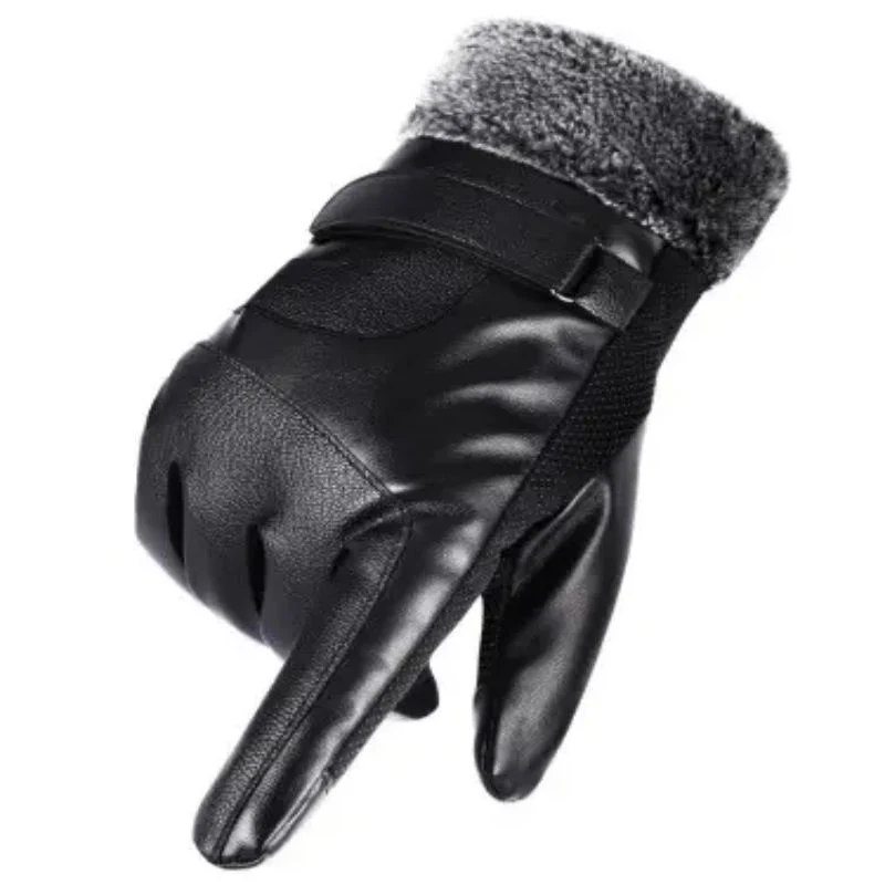 Outdoor Sports Touch Screen Thickened Windproof Warm Polyester Gloves