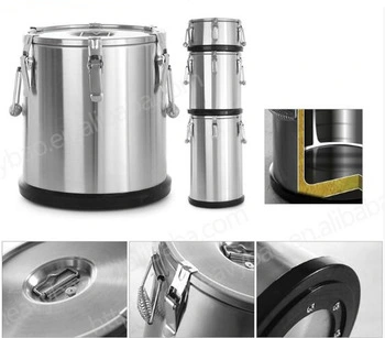 Heavybao Stainless Steel Insulation Barrels Milk Tea Bucket