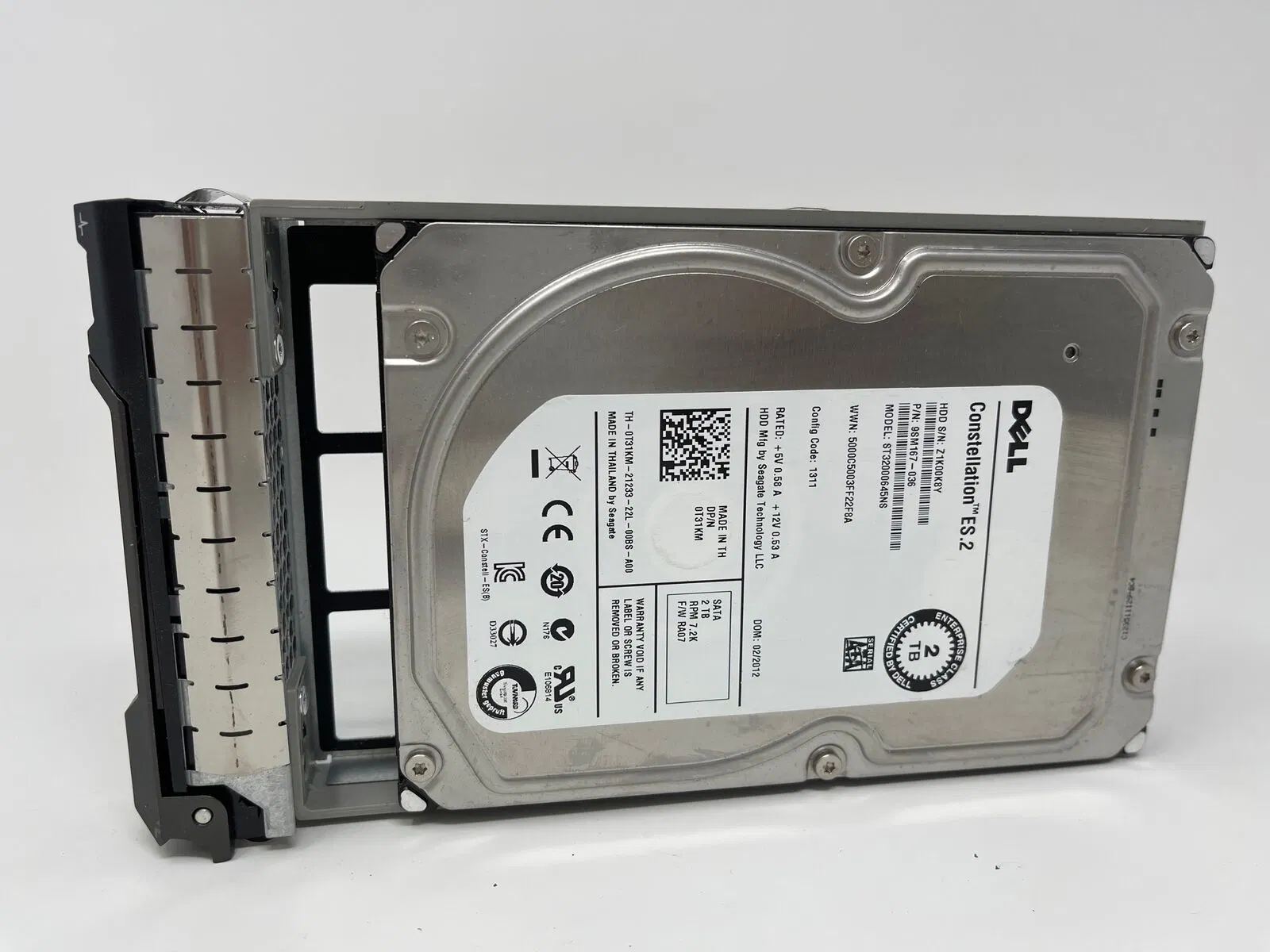 تمتع بمخزون من القرص الصلب طراز V5000 SAS مقاس 2.5 بوصة طراز 2TB من Dell سعة 2 تيرابايت بسرعة 7.2 آلاف لفة في الدقيقة محرك الأقراص الثابت Enterprise HDD Server