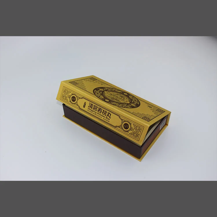 Custom Luxury Texture Paper Cardboard Magnetic Cosmetic Medicine Packaging Box with Pulp Insert