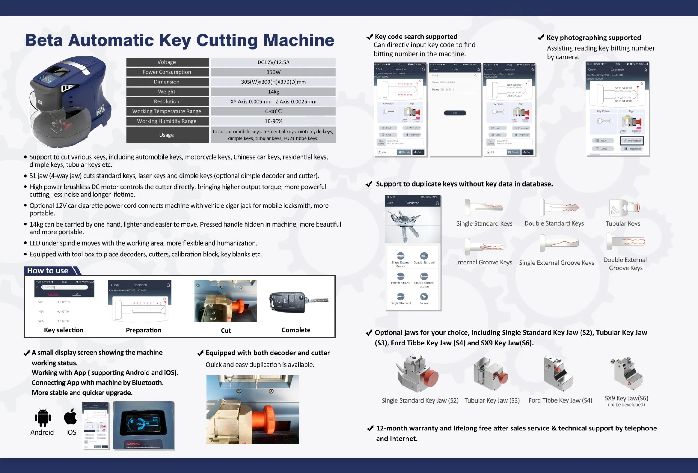 Locksmith Tools Good After Service Car Key Copy Machine