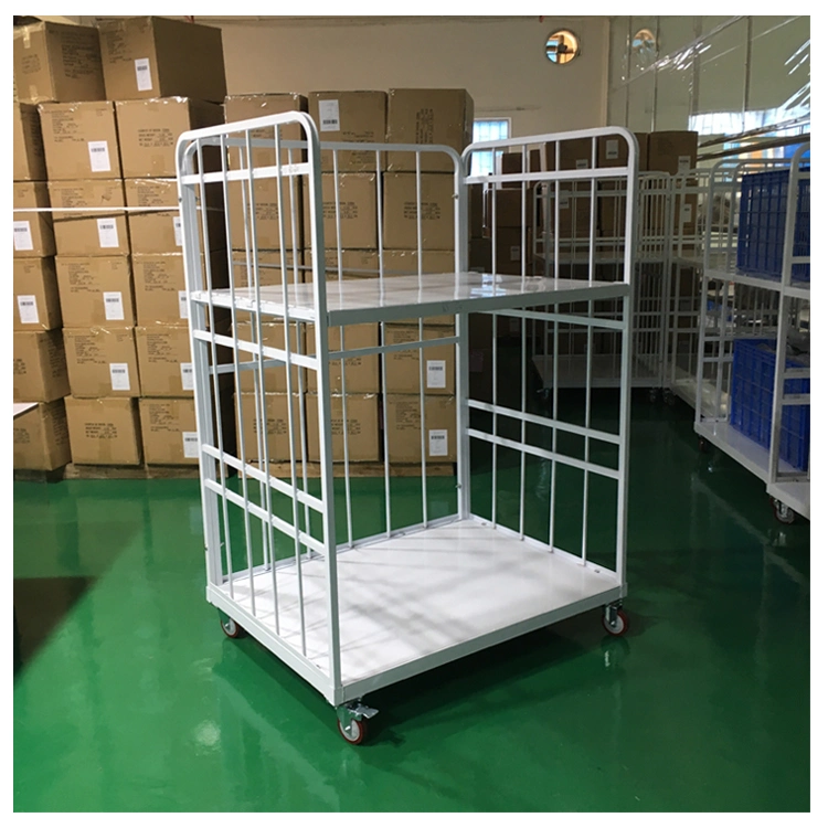 Folding Warehouse 3 Tier Kitchen Cc Pallet Trolley for Logistics