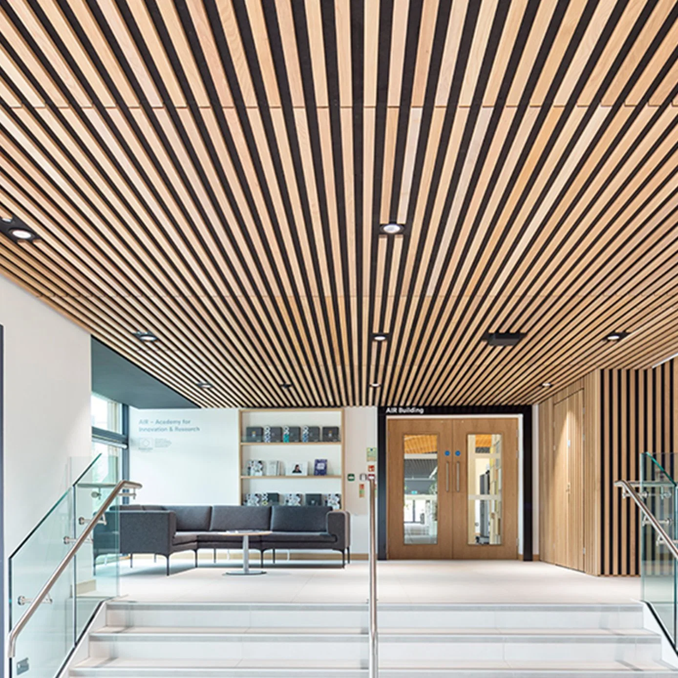 Sound-Absorbing Material Akustik Platten Geluidsabsorberende Panelen Slatted Wood Wall Panel Acoustic Akupanel