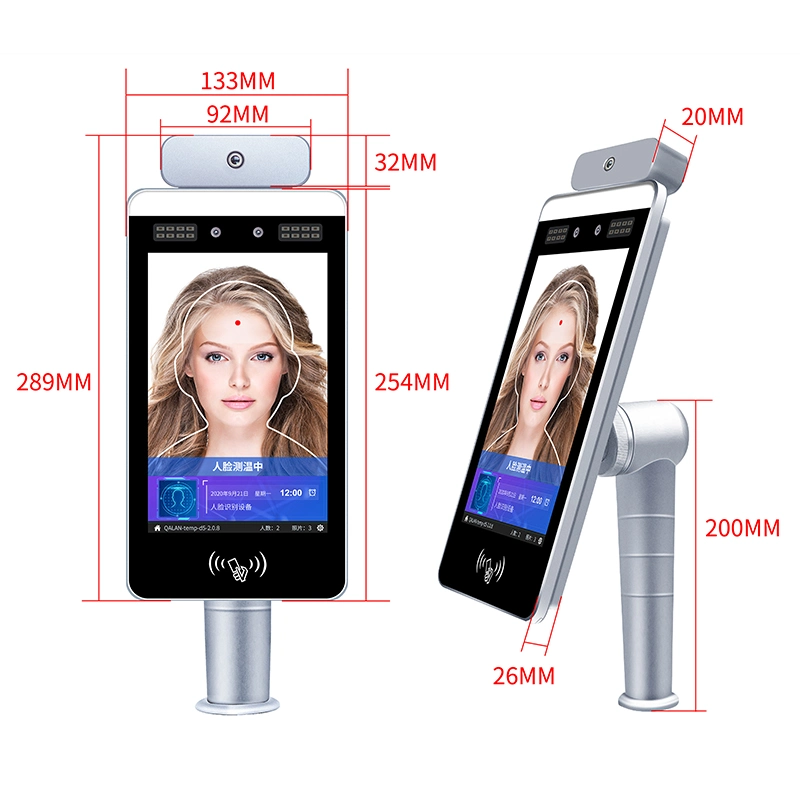 Ankuai Face Recognition Terminal Face ID Control de acceso Fingerprint Speed Puerta Guangdong Turnstile Puerta de Control de acceso SKD