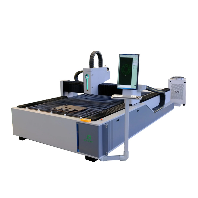 CE FDA 1000W 2000W Plaques Machine de découpe laser à fibre pour acier inoxydable / acier au carbone / aluminium / cuivre.