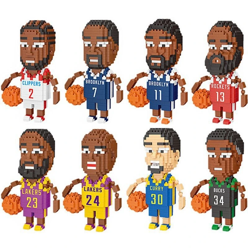 Best Selling Basketball Star Kids Plastic Buliding Blocks Education Toys Building Block Sets for Kids