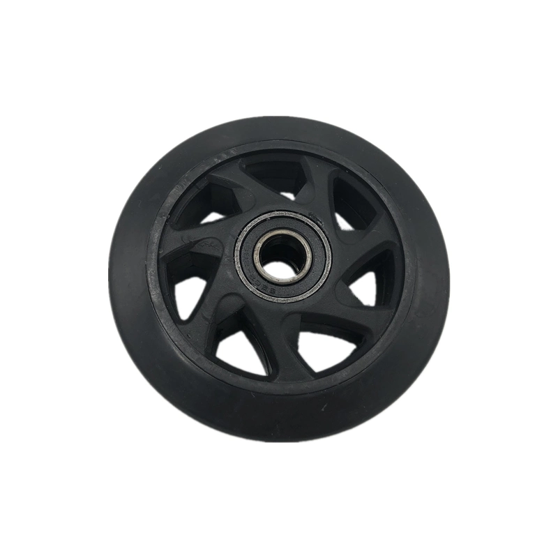4inch to 10 Inch Heavy Duty Rubber on Caster Wheel Black