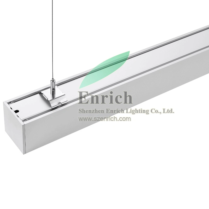 Continuous Run LED Linear Light with PMMA Microprism Lens Cover Anti-Glare