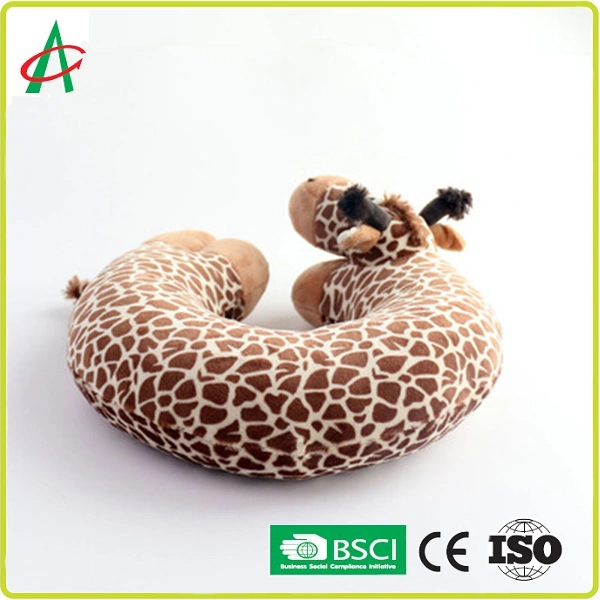 New Hot - Selling Toy Prairie Animal Series Stuffed Giraffe U-Shaped Pillow Animal Neck Pillow Can Be Customized