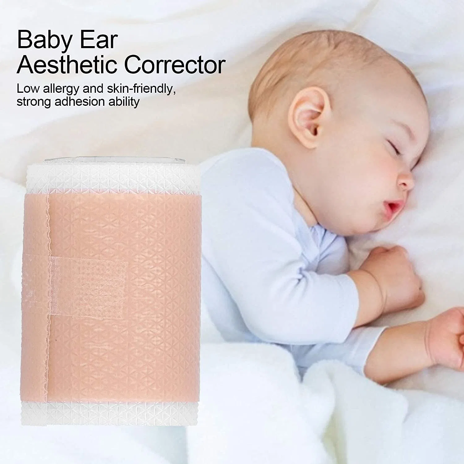 Patch de correction de bébé, nouveau-né de l'oreille Patch autocollants, gel de silicone Bande d'oreille