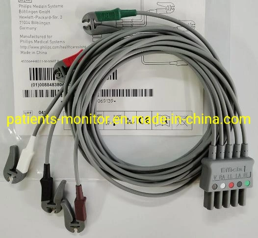 Philips Efficia ECG/EKG 5-Lead Set Grabber Cable Limb Ref 989803160701