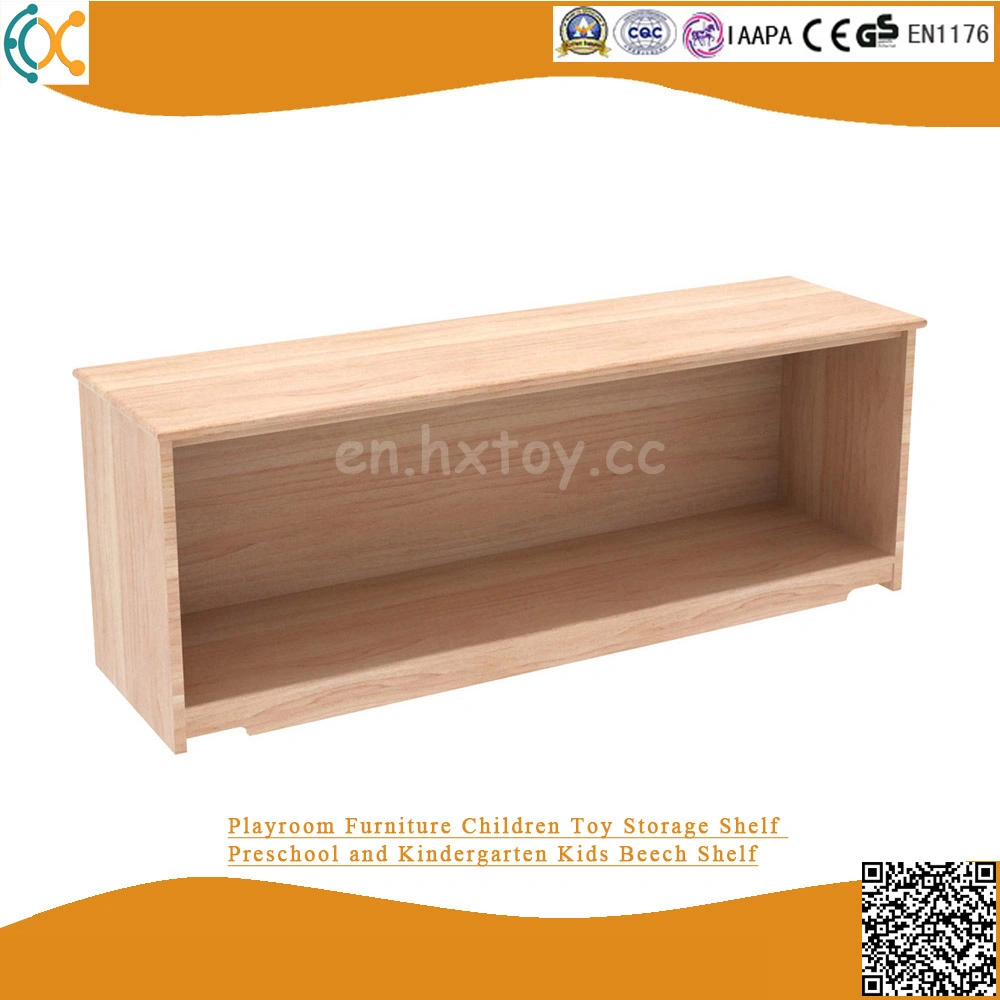 Two Layers Beech Toy Shelf Kids Wooden Furniture