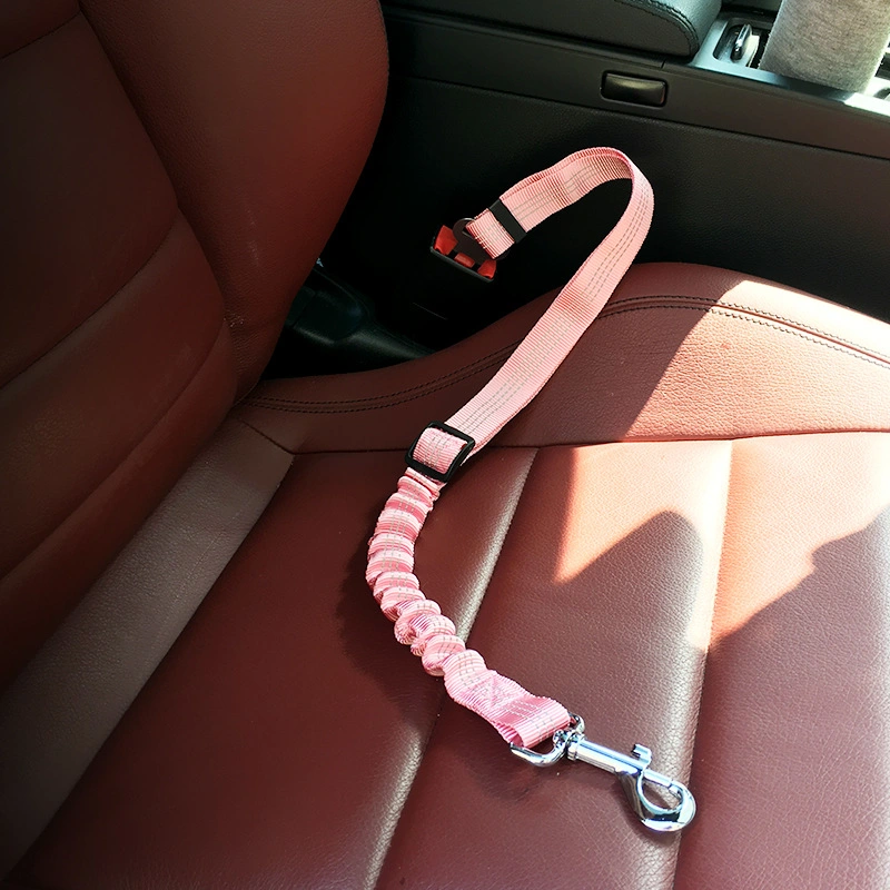 Pet Supplies Pet Car Seat Belt Dog Elastic Reflective Seat Belt