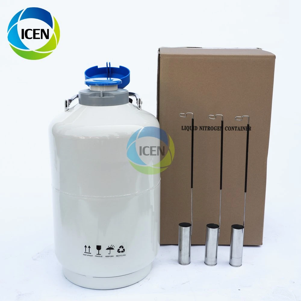 IN-YDS10 10 liter aluminum alloy biological container portable cryogenic liquid nitrogen tank price