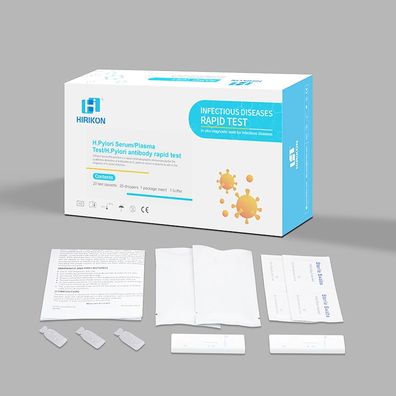 Test de diagnostic rapide de l'antigène sérique/plasma du kit H. pylori précis de Hirikon