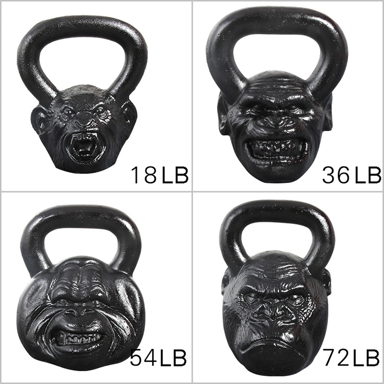 precio de fábrica de fabricación de entrenamiento de potencia de levantamiento de pesas gimnasio de la moda de la cabeza de Mono Kettlebell