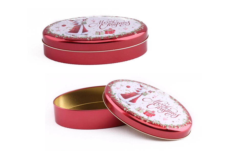 Oval Metal Candy Sugars Sweets Tin Box for Packing Confectionary Gifts