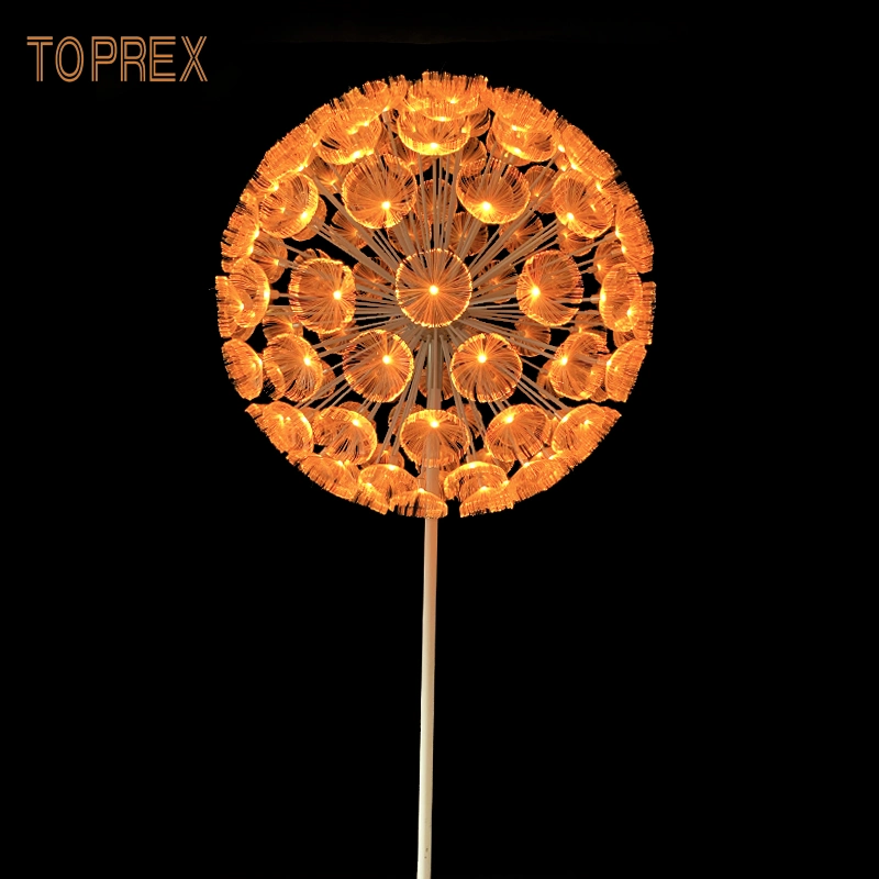 Toprex Decor Park Garden Wedding Decoration Fiber Optic LED Dandelion Motif Light