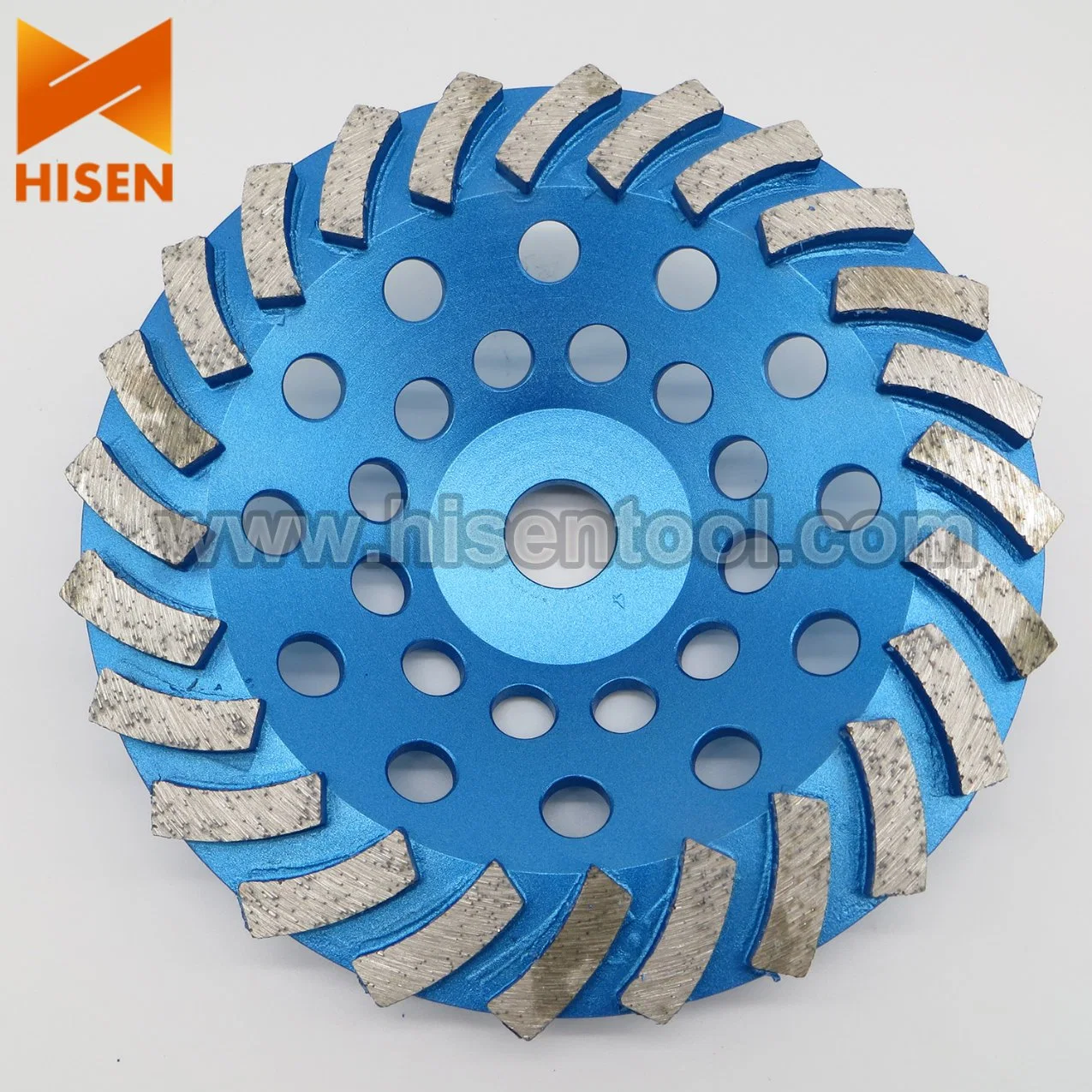 180mm Spiral Turbo Pattern Diamond Cup Wheel for Concrete