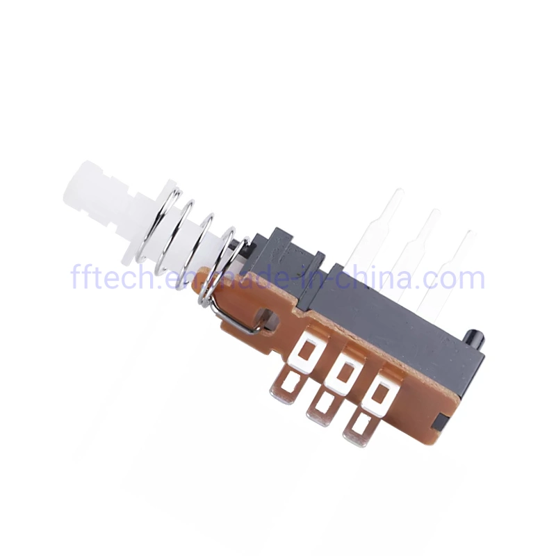 Factory Supply 2*2 Self-Locking Straight Key Push Switch Spring Switch Straight Key Push Button Switch