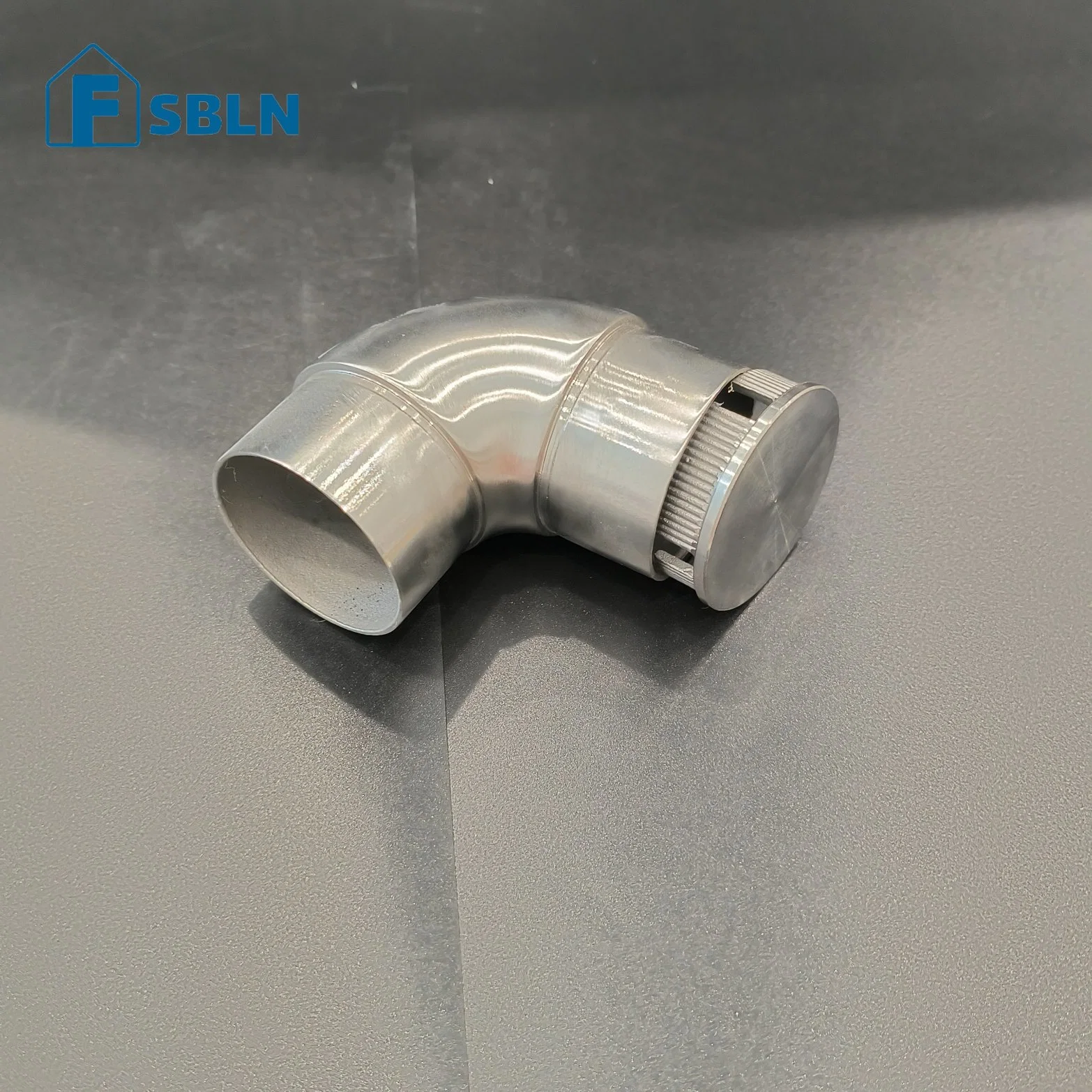 Bln Glass Door Handrail Connectors - Stainless Steel