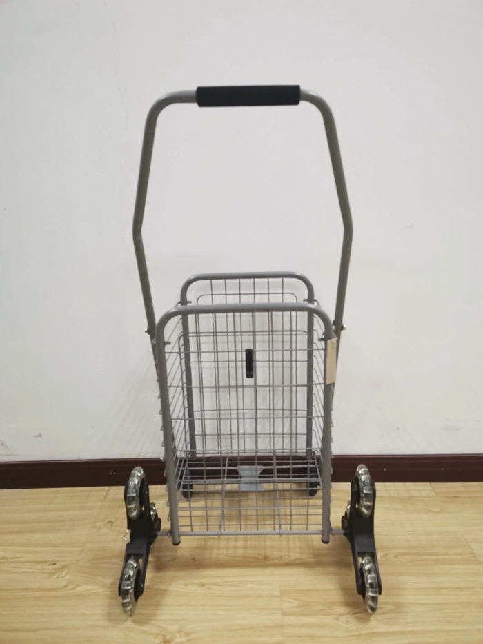 El tubo de hierro al por mayor de la fábrica subir escaleras plegables Carrito de Compras carrito Carrito para ancianos