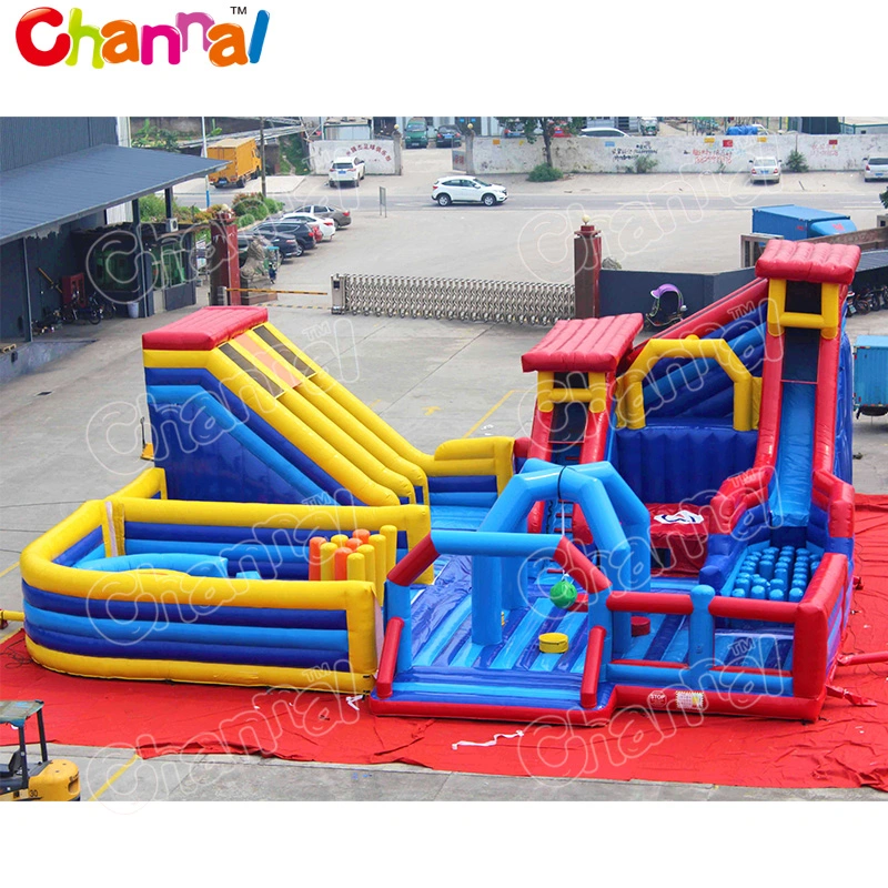 European Hot Sale Terrain de jeux intérieur gonflable l'équipement d'amusement Fun City Chob1244