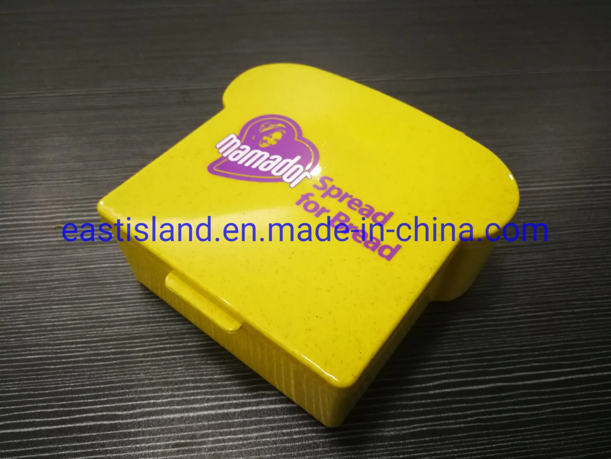 Sandwich de fibra de bambú caja de Pan de plástico