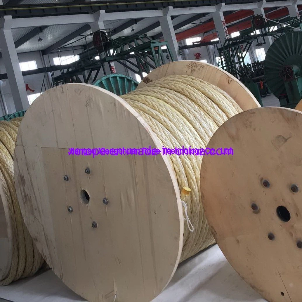 PP/PE Polypropylene Tugboat Hmpe Hemp Metallic Hollow Core 12mm UHMWPE Plastic Factory Twisted Cotton Telstra Safety Towing Synthetic Winch HDPE Rope