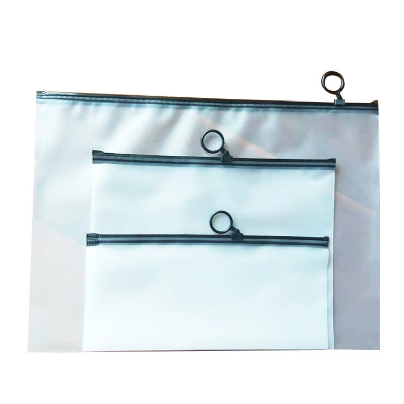 مكتب منظم ملفات بحجم A3 مخصص مقاوم للمياه بحجم A4 ومقاوم للملفات قم بإمداد الغلاف Frosted Plastic EVA Messenger Pouch Storage Folder Zip حقيبة القفل