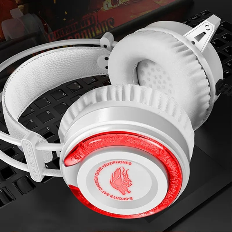 A5 3.5 mm Noise Cancelling Headphones Wired Cheap 5.1 Surround Sound LED Gaming Earphones Headsets with Microphone